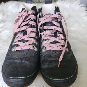Keds Black Sneakers with Pink Laces